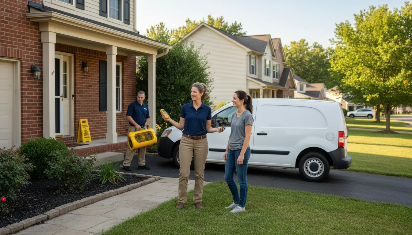 Residential water damage restoration in Whitley City, KY